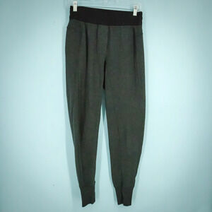 Lululemon Size 4 Dark Heather Grey Jogger Pull On Stretch Waist Tapered Pants